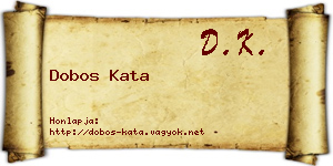 Dobos Kata névjegykártya